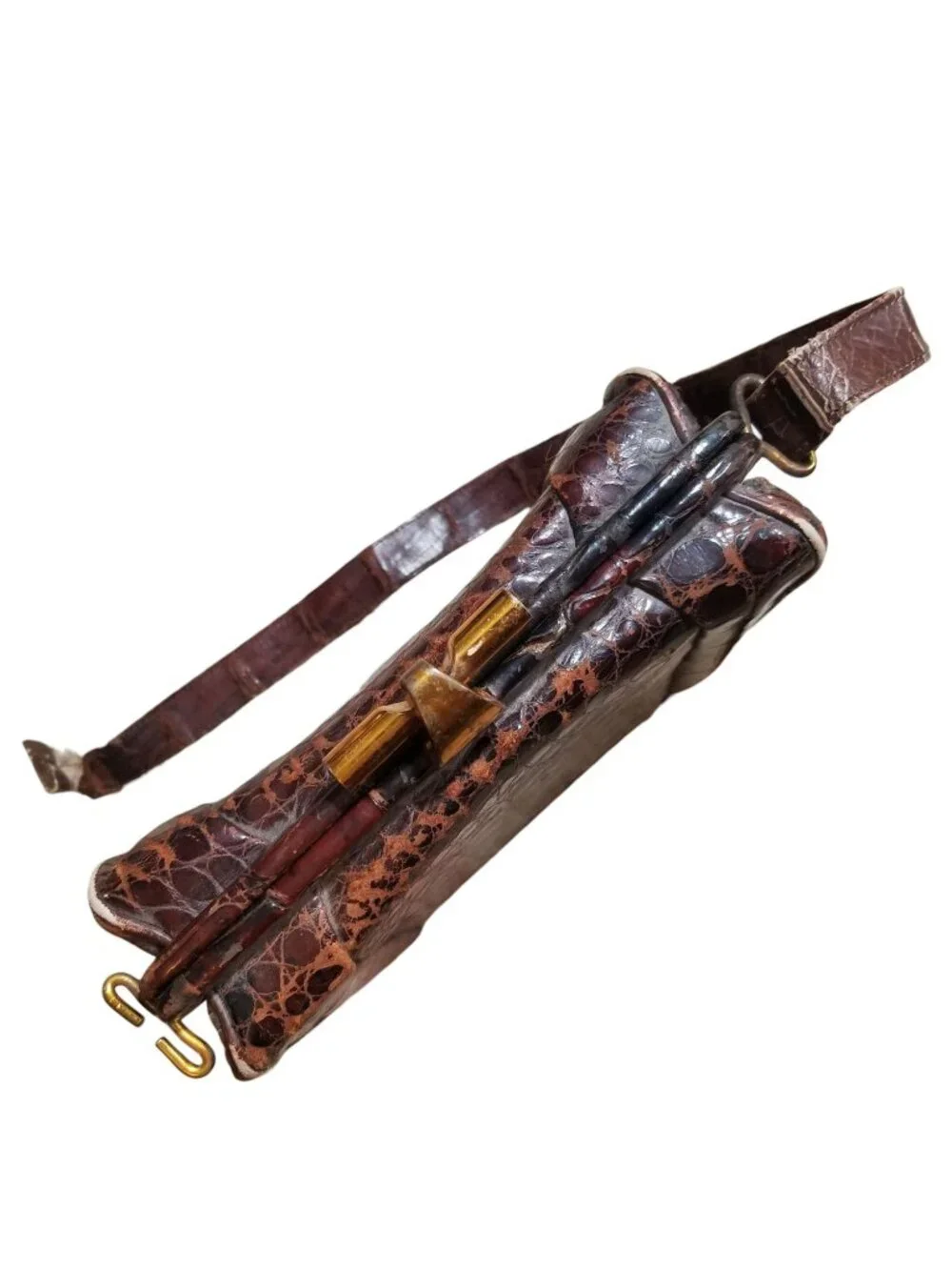 Lizard & Alligator Purses 40s-50s For Display, Costumes, or Use w/Strap Repair